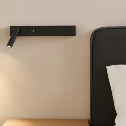 Applique Camera Da Letto-Selezionato da Mazzolaluce Applique destro nero per comodino camera da letto
