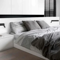 Applique Camera Da Letto-Selezionato da Mazzolaluce Applique destro nero per comodino camera da letto