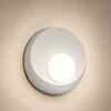 Applique Da Parete-Sforzin Illuminazione Applique di gesso bianca moderna design sforzin pitane diffusore in vetro