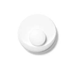Applique Da Parete-Sforzin Illuminazione Applique di gesso bianca moderna design sforzin pitane diffusore in vetro