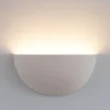 Applique Da Parete-IsyLuce Applique di gesso bianca pitturabile