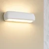 Applique Da Parete-Selezionato da Mazzolaluce Applique di gesso bianca pitturabile moderna rettangolare