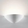 Applique Da Parete-Selezionato da Mazzolaluce Applique di gesso bianco ceramica mezzaluna