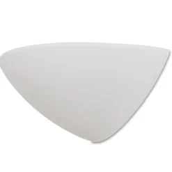 Applique Da Parete-Selezionato da Mazzolaluce Applique di gesso bianco ceramica mezzaluna