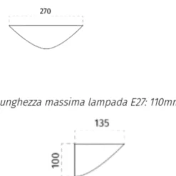 Applique Da Parete-Selezionato da Mazzolaluce Applique di gesso bianco ceramica mezzaluna