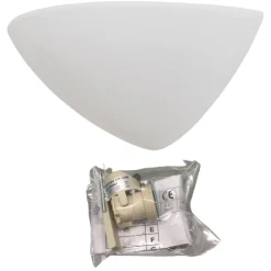 Applique Da Parete-Selezionato da Mazzolaluce Applique di gesso bianco ceramica mezzaluna