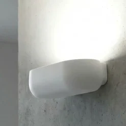 Applique Da Parete-Sforzin Illuminazione Applique di gesso bianco moderno sforzin mysia