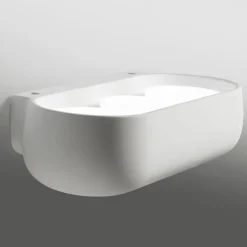Applique Da Parete-Sforzin Illuminazione Applique di gesso bianco moderno sforzin mysia