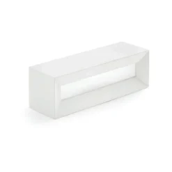 Applique Da Parete-Sforzin Illuminazione Applique di gesso bianco rettangolare moderna hermione sforzin