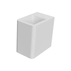 Applique Da Parete-Selezionato da Mazzolaluce Applique di gesso bianco sagomato moderno biemissione