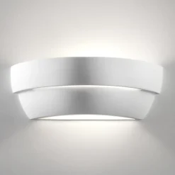 Applique Da Parete-Selezionato da Mazzolaluce Applique di gesso ceramica bianco