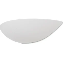 Applique Da Parete-Selezionato da Mazzolaluce Applique di gesso ceramica mezzaluna bianca