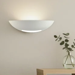 Applique Da Parete-Selezionato da Mazzolaluce Applique di gesso ceramica per interni bianco