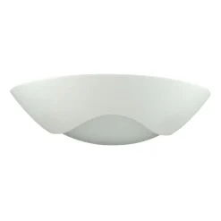 Applique Da Parete-Selezionato da Mazzolaluce Applique di gesso ceramico bianco pitturabile diffusore in vetro