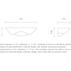 Applique Da Parete-Selezionato da Mazzolaluce Applique di gesso ceramico bianco pitturabile diffusore in vetro