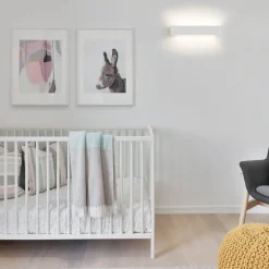 Applique Da Parete-Selezionato da Mazzolaluce Applique di gesso ceramico bianco led 18w 3000k rettangolare