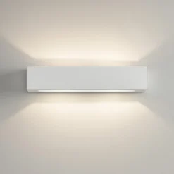 Applique Da Parete-Selezionato da Mazzolaluce Applique di gesso ceramico rettangolare bianca led24w 3000k