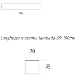 Applique Da Parete-Selezionato da Mazzolaluce Applique di gesso ceramico rettangolare bianca led24w 3000k