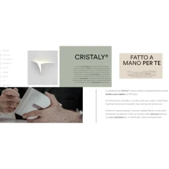 Applique Da Parete-Selezionato da Mazzolaluce Applique di gesso cristaly cilindro bianco verniciabile