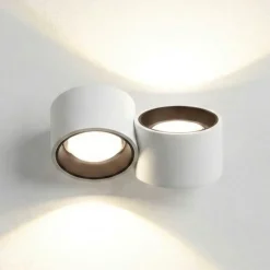 Applique Da Parete-Sforzin Illuminazione Applique di gesso due luci gesso bianco sforzin nasso bronzo
