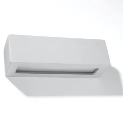 Applique Da Parete-Selezionato da Mazzolaluce Applique di gesso grigio rettangolare