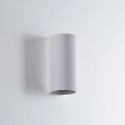 Applique Da Parete-IsyLuce Applique di gesso per interni cilindro bianco