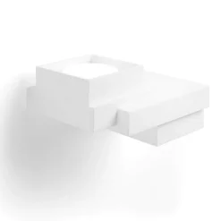 Applique Da Parete-Sforzin Illuminazione Applique di gesso 2 luci sopra sotto tecnico sforzin sibari