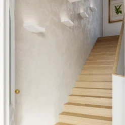 Applique Da Parete-Selezionato da Mazzolaluce Applique di gesso mensola curva bianca