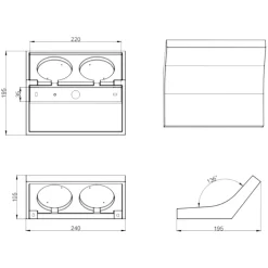 Applique Da Parete-Selezionato da Mazzolaluce Applique di gesso moderna bianco pitturabile per interni