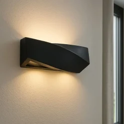 Applique Da Parete-Selezionato da Mazzolaluce Applique di gesso nero luce moderna design fp