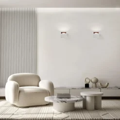Applique Da Parete-Sforzin Illuminazione Applique di gesso quadrato design moderno nasso rame sforzin