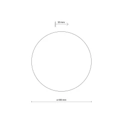 Applique Da Parete-Selezionato da Mazzolaluce Applique di legno 40cm rotondo disco design moderna