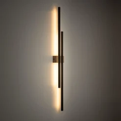 Applique Da Parete-Selezionato da Mazzolaluce Applique di legno design bacchette moderna led 24w 3000k