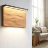 Applique Da Parete-Selezionato da Mazzolaluce Applique di legno moderno led 8w 3000k dimmerabile