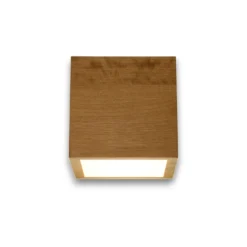 Applique Da Parete-Selezionato da Mazzolaluce Applique di legno naturale lampada cubo