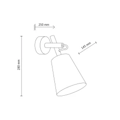 Applique Camera Da Letto-Selezionato da Mazzolaluce Applique di legno paralume di lino per comodino camera da letto
