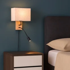 Applique Camera Da Letto-Selezionato da Mazzolaluce Applique di legno per comodino camera da letto rustica