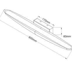 Applique Da Parete-Fabas Luce Applique di legno quercia moderna led 17w 3000k ribot