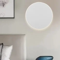 Applique Da Parete-Selezionato da Mazzolaluce Applique disco cerchio bianco moderna led 12w 3000k