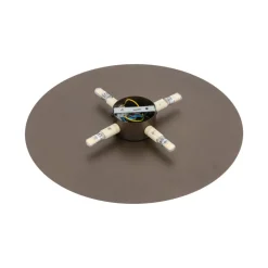 Applique Da Parete-Selezionato da Mazzolaluce Applique disco 40cm marrone da parete moderna