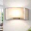 Applique Da Parete-Fabas Luce Applique di vetro curvo ambra moderna alide