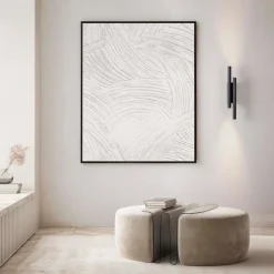 Applique Da Parete-Selezionato da Mazzolaluce Applique doppio cilindro nero rigato led 15w 3000k