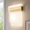 Applique Da Parete-Selezionato da Mazzolaluce Applique dorato con vela led trasparente design moderna