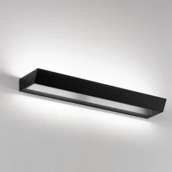 Applique Da Parete-IsyLuce Applique edge nero design moderna led 30w 4000k