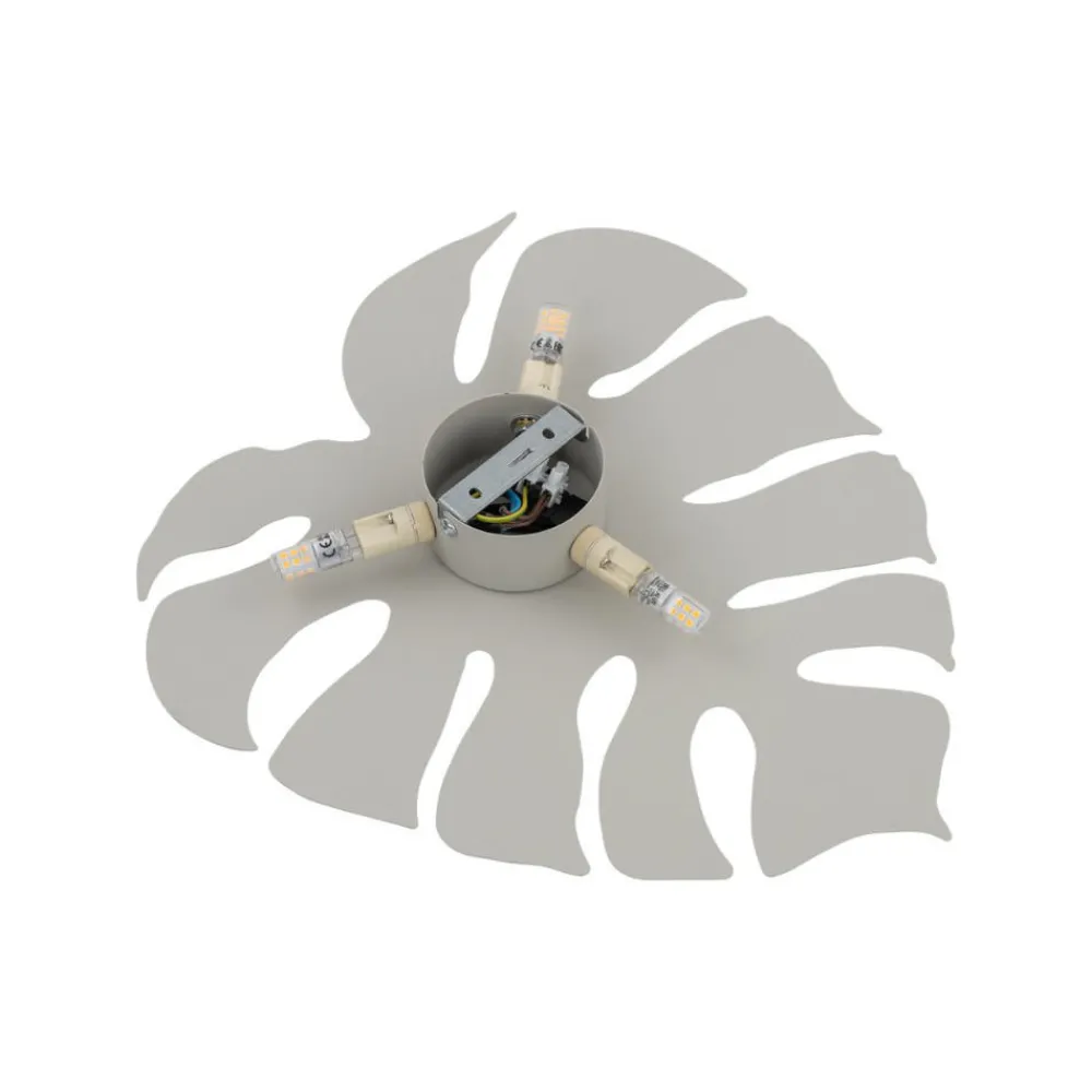 Applique Da Parete-Selezionato da Mazzolaluce Applique foglia monstera beige piccola