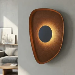 Applique Da Parete-Selezionato da Mazzolaluce Applique fonoassorbente marrone design moderna per interni