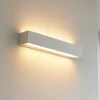 Applique Da Parete-Sforzin Illuminazione Applique gesso bianco moderna rettangolare hermione sforzin