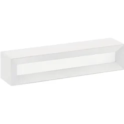 Applique Da Parete-Sforzin Illuminazione Applique gesso bianco moderna rettangolare hermione sforzin