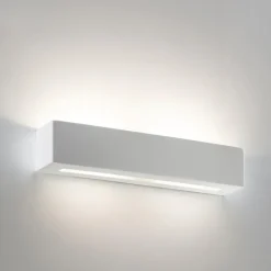 Applique Da Parete-Selezionato da Mazzolaluce Applique gesso ceramica bianco verniciabile rettangolare