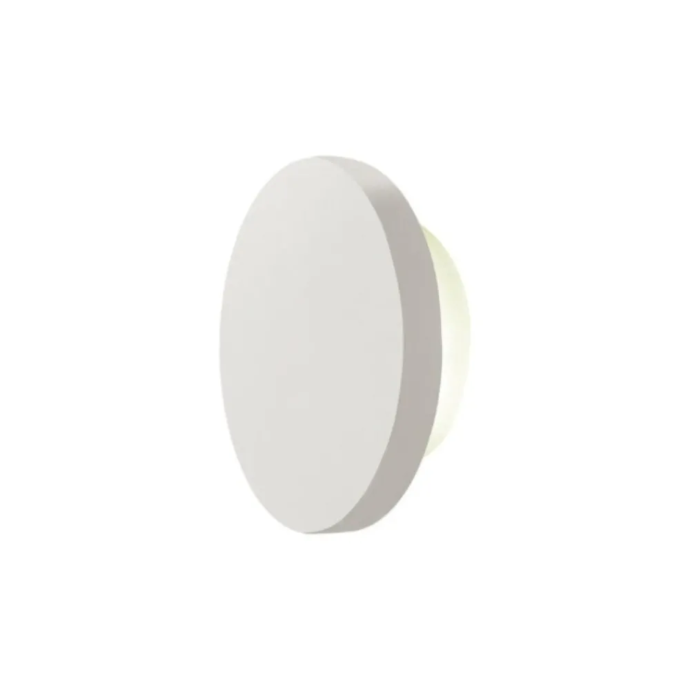Applique Da Parete-Selezionato da Mazzolaluce Applique gesso rotondo bianco moderno led 6w 3000k